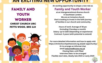 Family and Youth Worker Wanted at Christ Church