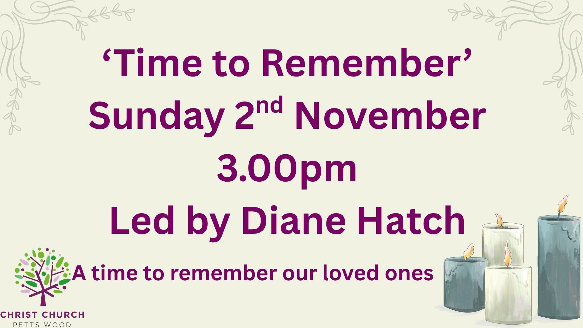 Time to remember service